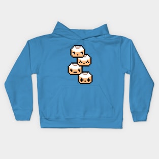 Pixel Stacked Cinnamon Rolls Kids Hoodie